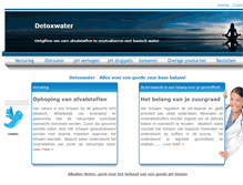 Tablet Screenshot of detoxwater.nl